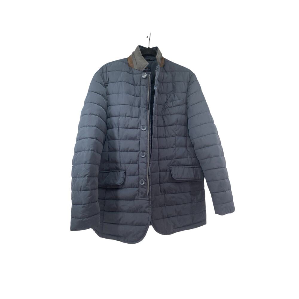 Spada Sports Travel Chore Men's Blue Full Zip Lined Puffer Jacket Size Medium